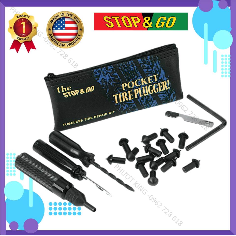 Bộ Vá Xe Stop & Go (Hàng Chính Hãng)