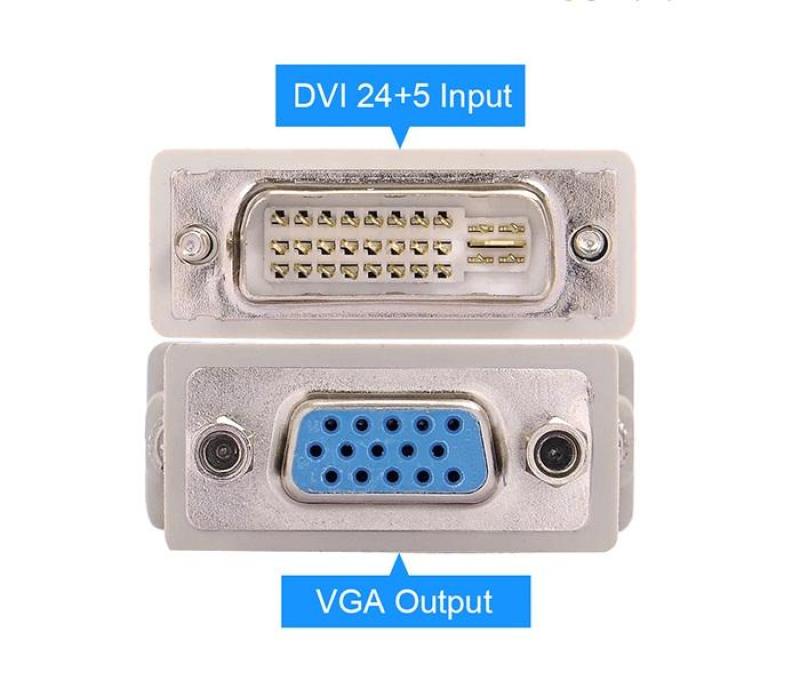 Bảng giá Đầu chuyển đổi DVI 24+5 sang VGA , DVI (24+5) SANG VGA định dang 1080DPI Phong Vũ
