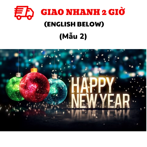 Backdrop trang trí giáng sinh, năm mới - Backdrop New Year cbhp38