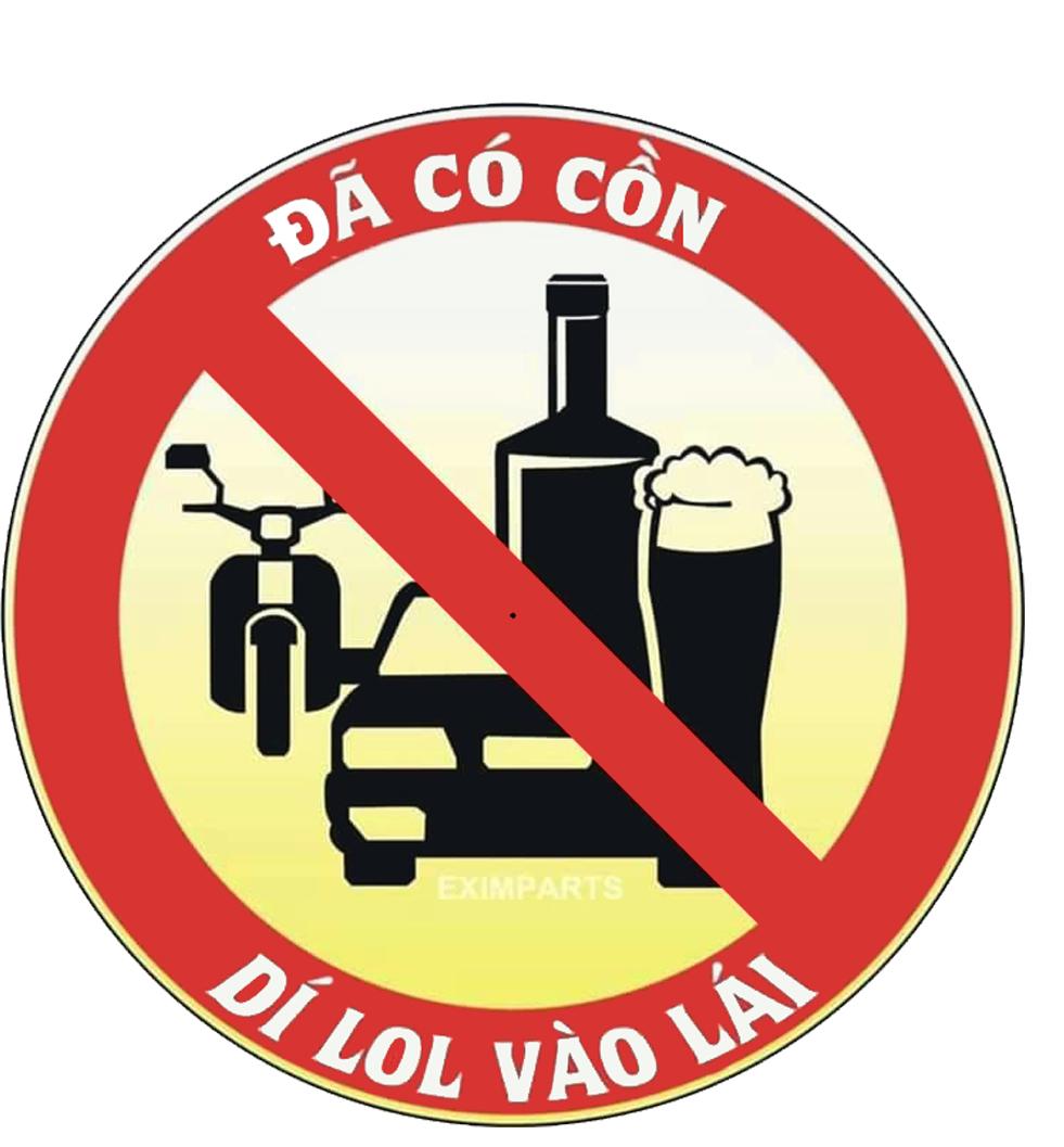 2 logo  đã có cồn không lái xe hài hước