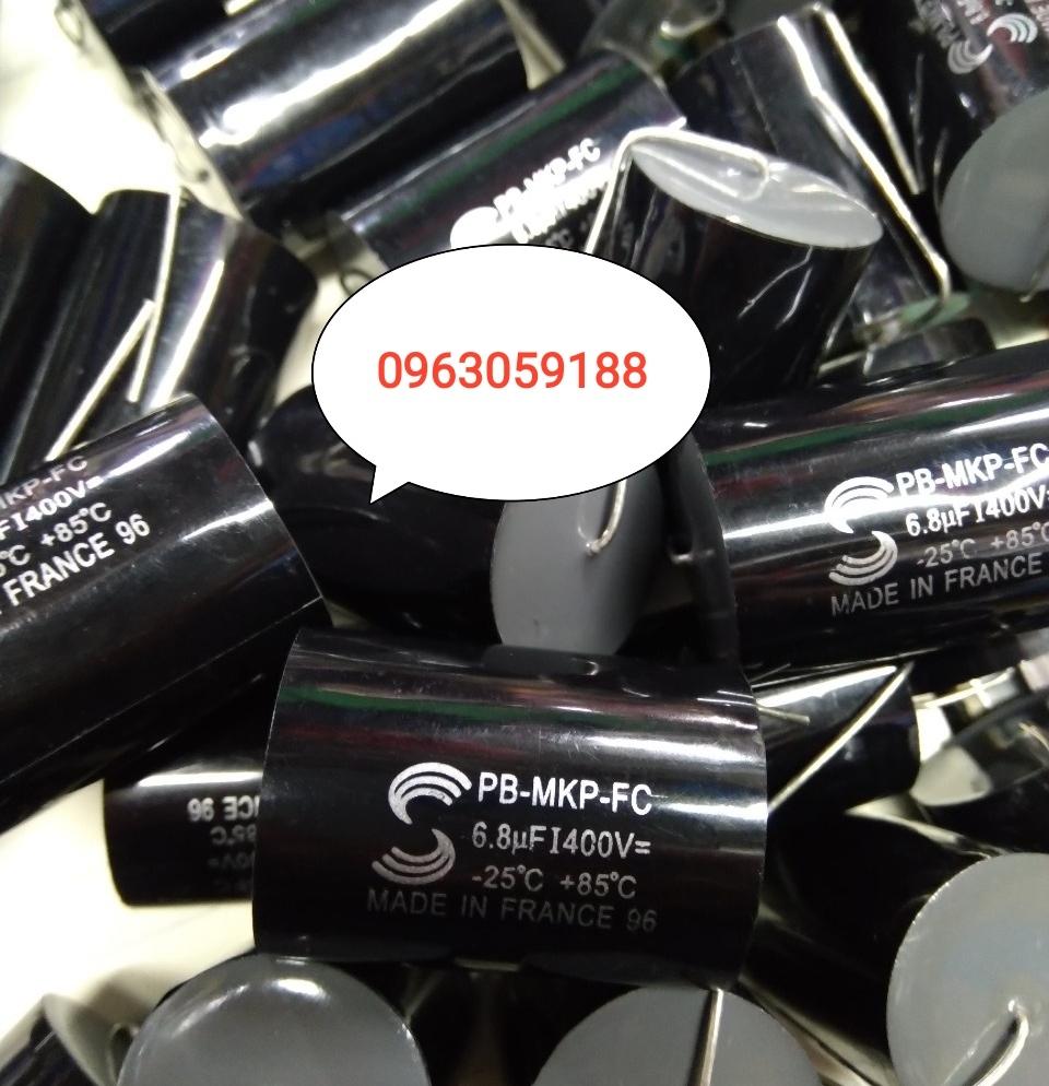 Tụ 6.8 mf - 400v zin combo 2 con