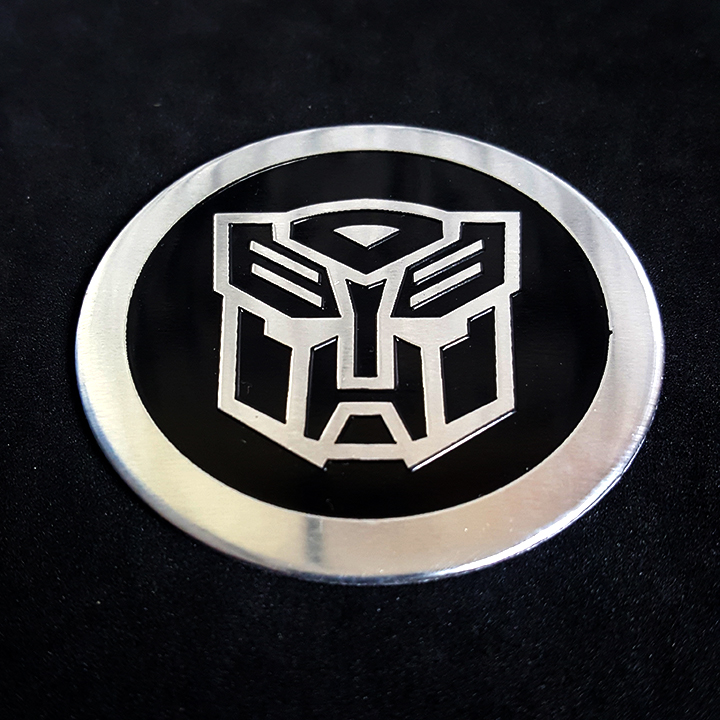 Logo dán nổi TRANSFORMERS AUTOBOT 5.5cm