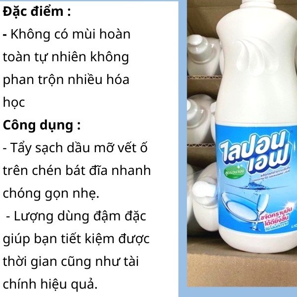 Nước Rửa Chén Không Mùi Lipon Thái Lan 800ml