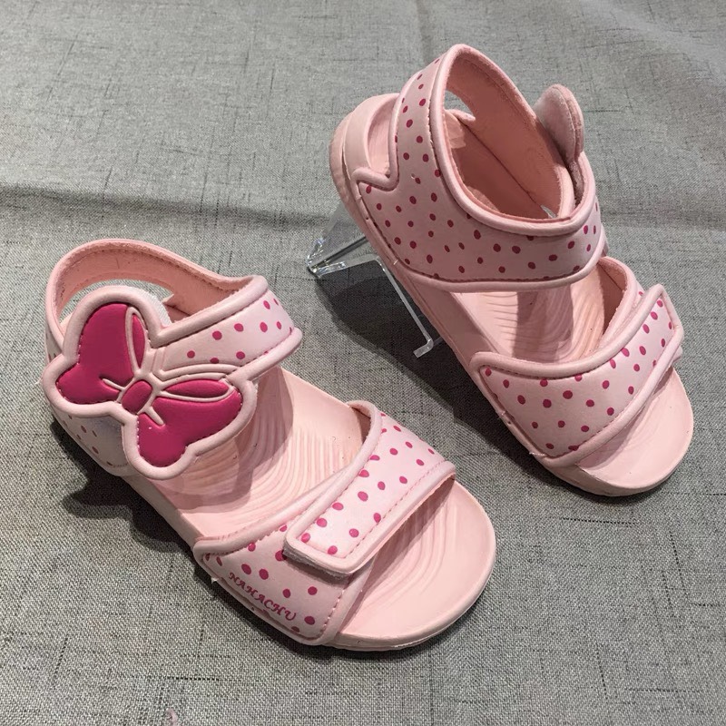 Sandal Xốp Nhí Nơ Cho Bé Gái Siêu Nhẹ Đế Mềm