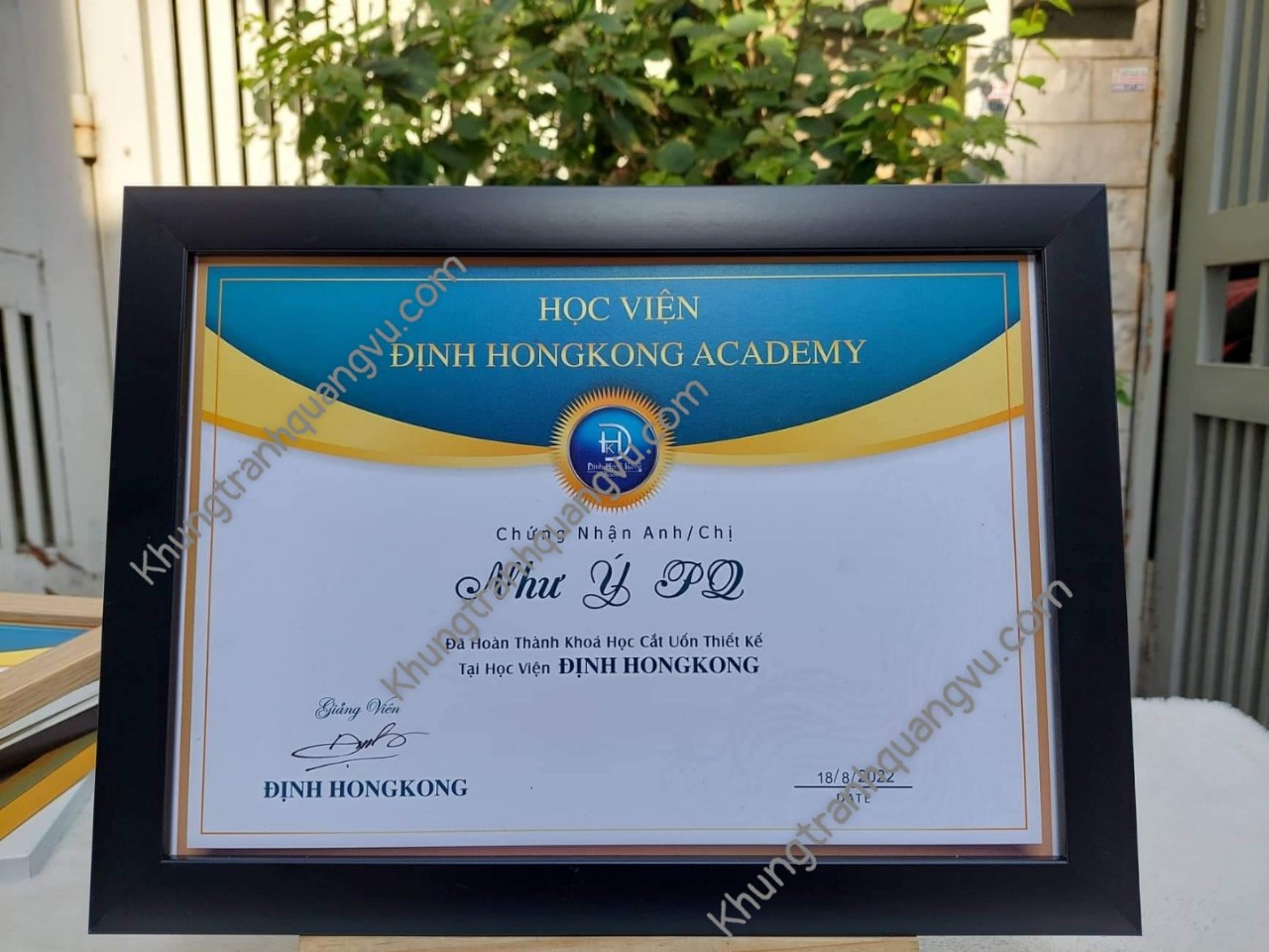 khung bằng khen A4(21*30)cm MICA