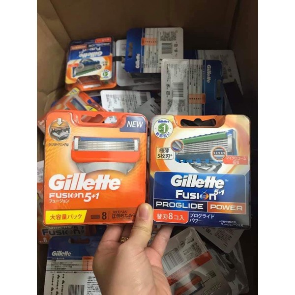 Hộp 8 lưỡi dao cạo râu Gillette Fusion 5+1 Nhật Bản