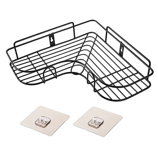 Kệ Góc Đen treo Dán Góc Tường siêu chắc (MÀU ĐEN)