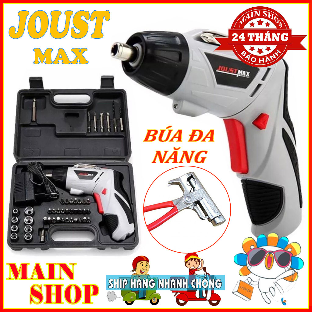 Máy khoan, Máy bắn vít 2 chiều mini khoan vặn dùng pin nhỏ gọn.Máy khoan Máy bắn vít 2 chiều mini khoan vặn dùng pin nhỏ gọn Bộ máy khoan và vặn ốc vít đa năng có sạc tích điện Joust Max