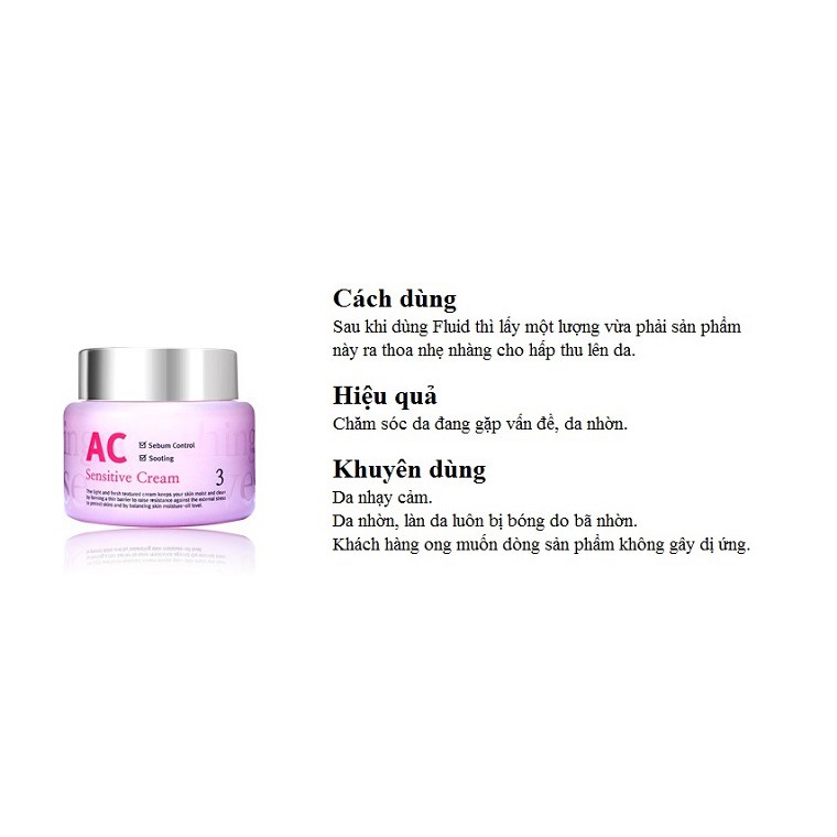 Kem dưỡng da AC Sensitive Cream skinaz 5.0