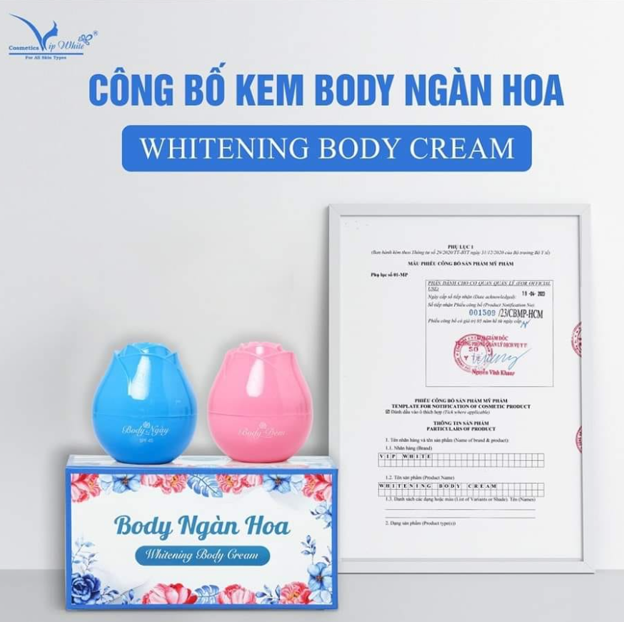 Body Ngàn Hoa Vip White - Mua 1 Được 5