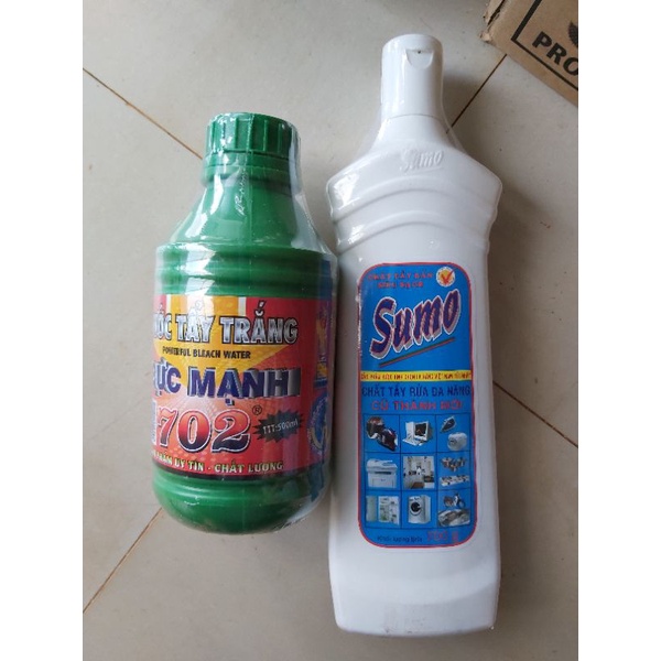 Combo chai tẩy lốc 702 và sumo 700ml