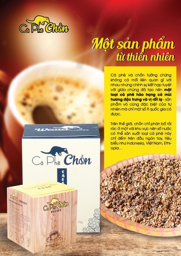 Cà phê chồn phin giấy (5gói x 15g)