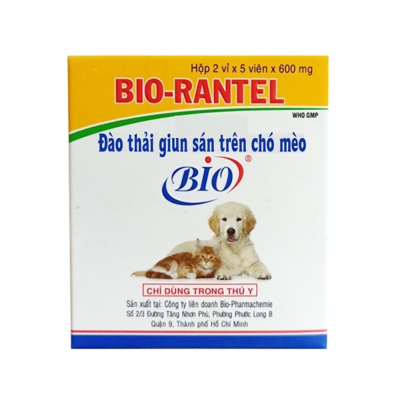 ﹍۩ BEST BYE Bio Rantel Chống giun sán trên chó mèo