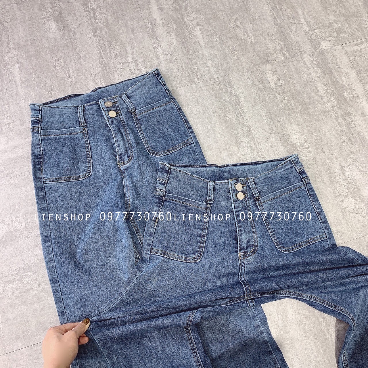 [HCM]Quần jeans nữ bo lưng cao siêu tôn dáng