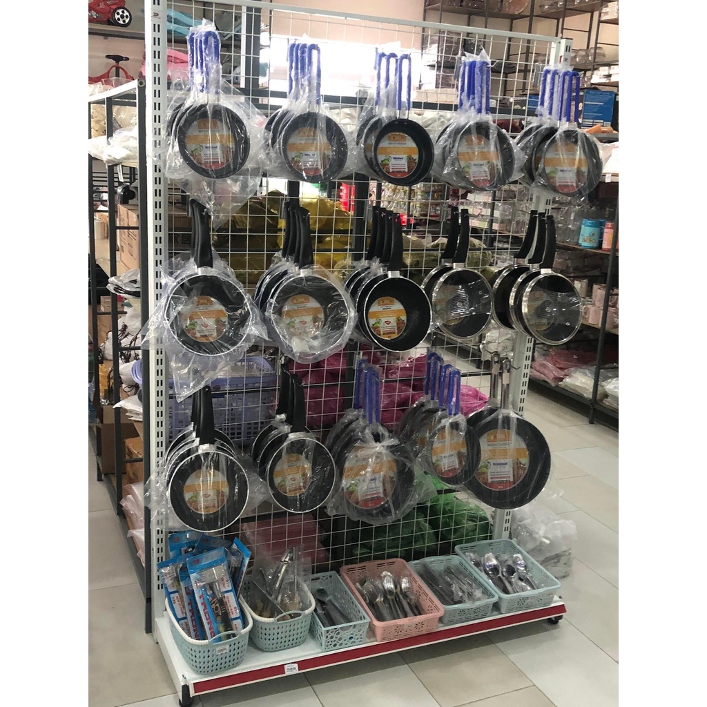Kệ Lưới Móc Treo đồ, (Tặng kèm 30móc treo 15cm), Kệ Dài 1m2 x 1m5