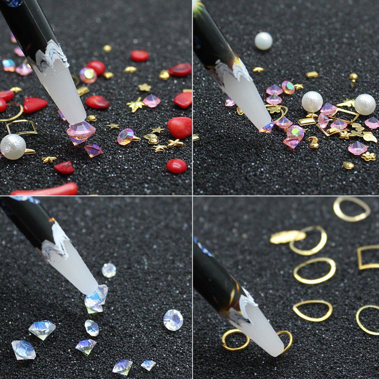 Bút sáp thạch chấm đá, phụ kiện nail siêu tiết kiệm