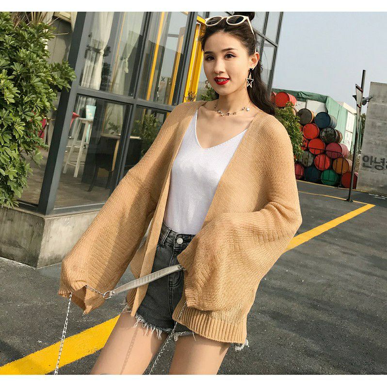 [HCM]Áo khoác len mỏng xinh xắn