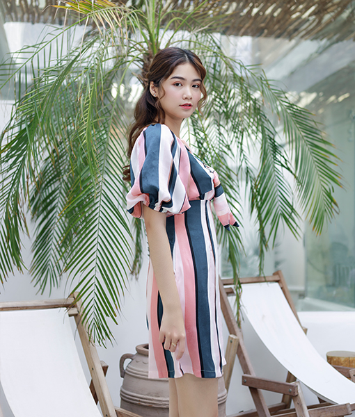 Đầm nữ Callia tay phồng Yuko Dress