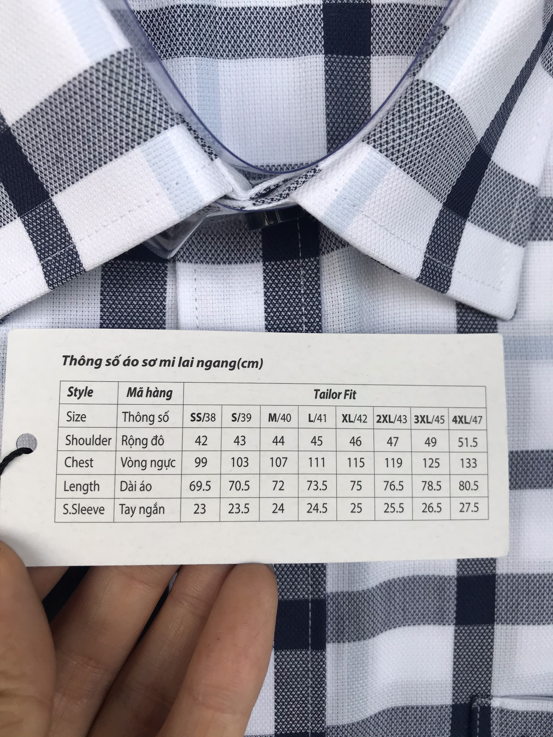 Áo sơ mi ngắn tay Khatoco chính hãng