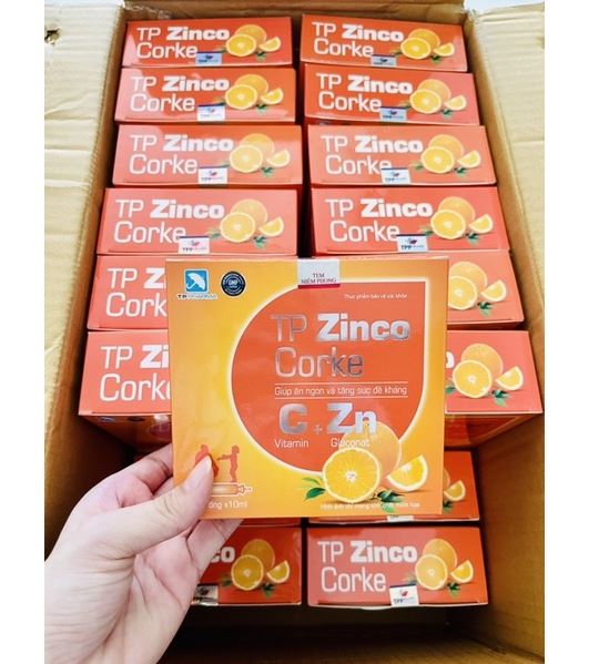 TP ZinCo Corke giúp tăng sức đề kháng, Bé ăn ngon miệng, Bổ sung Vitamin C-  Hộp 20 ống | Lazada.vn