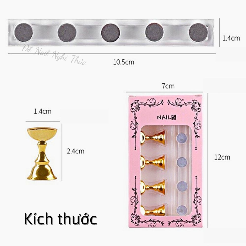 Đế gắn móng giả nam châm  phụ kiện nail