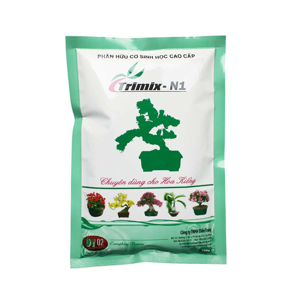 Phân bón hữu cơ sinh học Trimix N1 tốt cây xanh lá - dạng viên tan chậm - Trimix N1