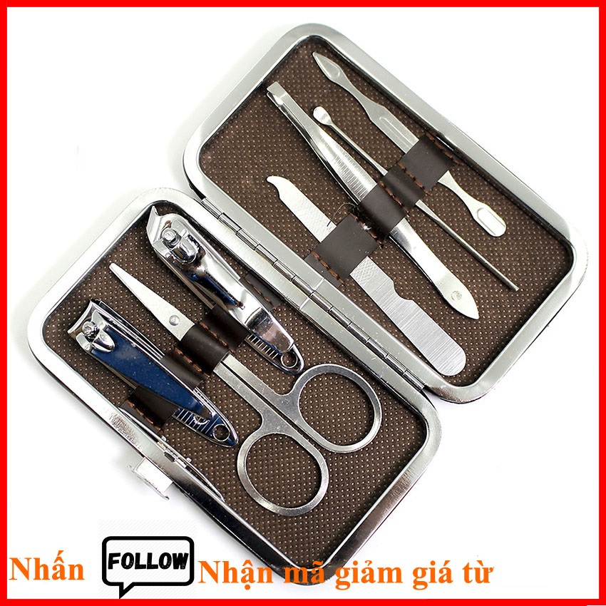 cắt móng tay usa Bộ dụng cụ chăm sóc móng tay mon (Kìm bấm móng tay móng chân loại to bộ dụng cụ cắt tỉa móng tay 7 món chi tiết loại to)