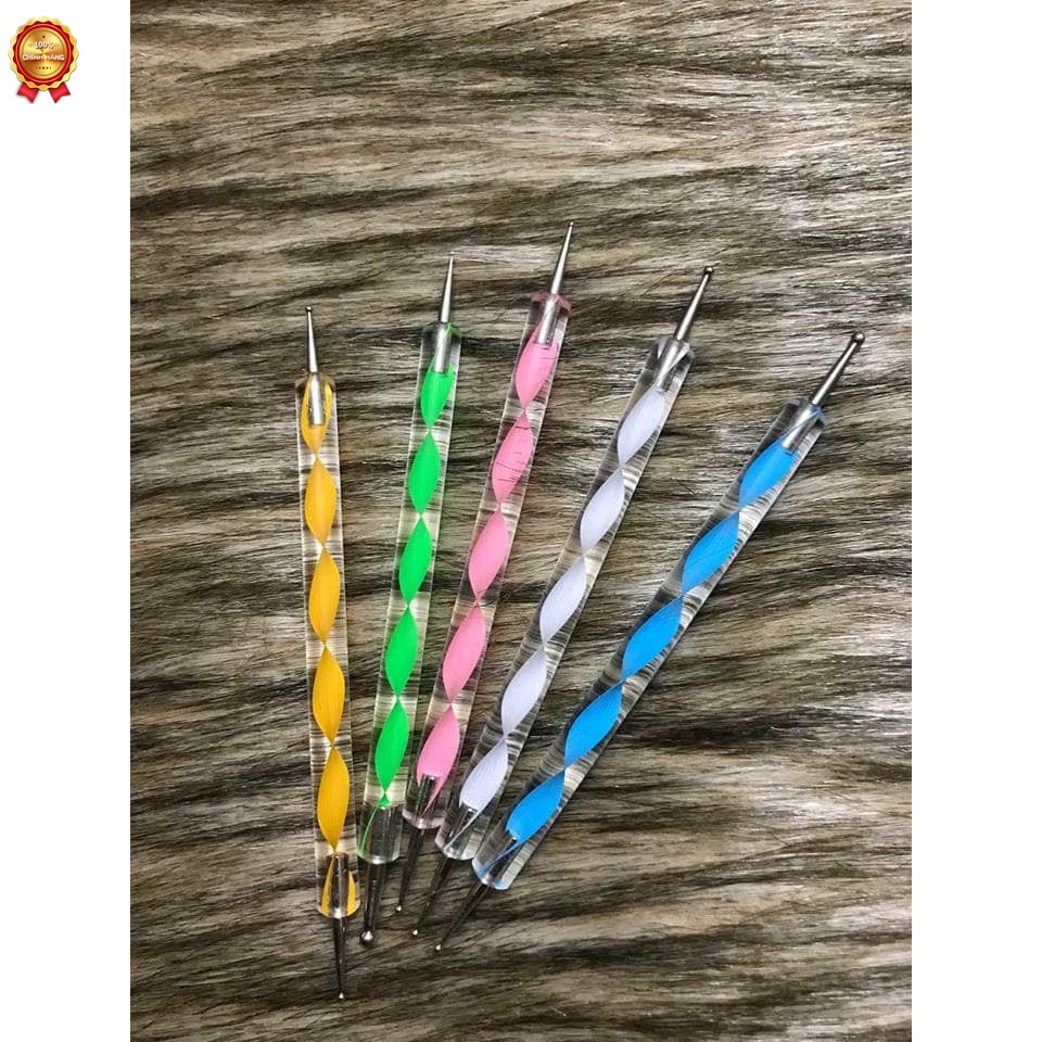 Sét bút chấm bi làm nail 5 cây