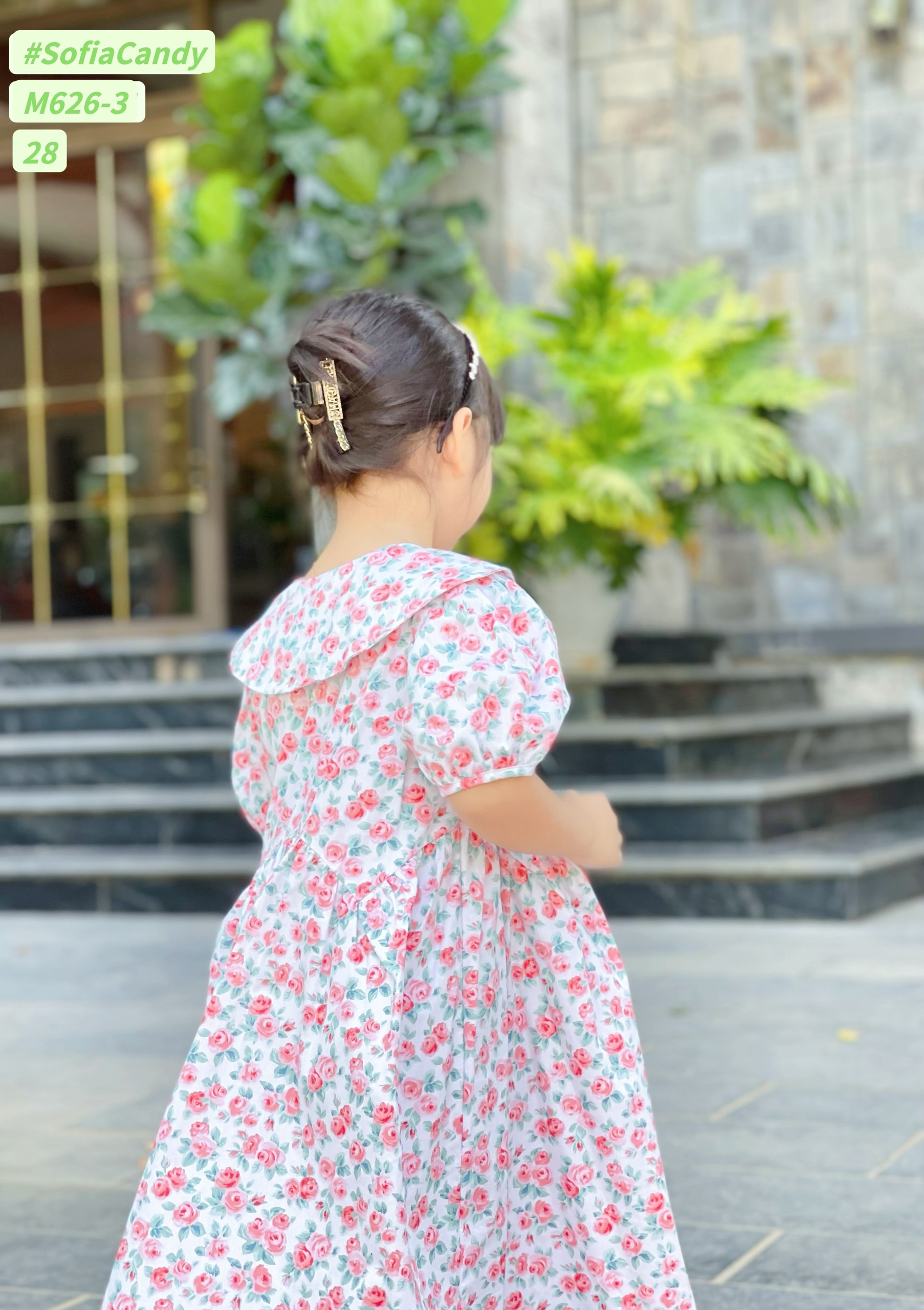 ĐẦM HOA HỒNG NHÍ SOFIA CANDY