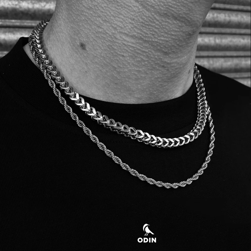 [TẶNG KÈM NHẪN] Dây chuyền lụa mảnh - Titanium Chain - TẶNG KÈM NHẪN - ODIN