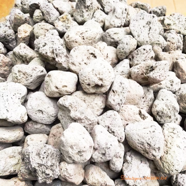 Đá nham thạch trắng / đá lông vũ 500g