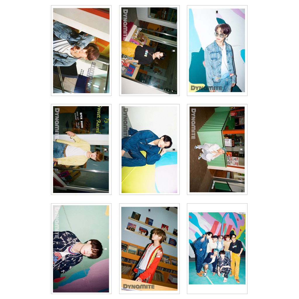 [Ép Lụa] Lomo Card BTS - Dynamite ( 45 ảnh)