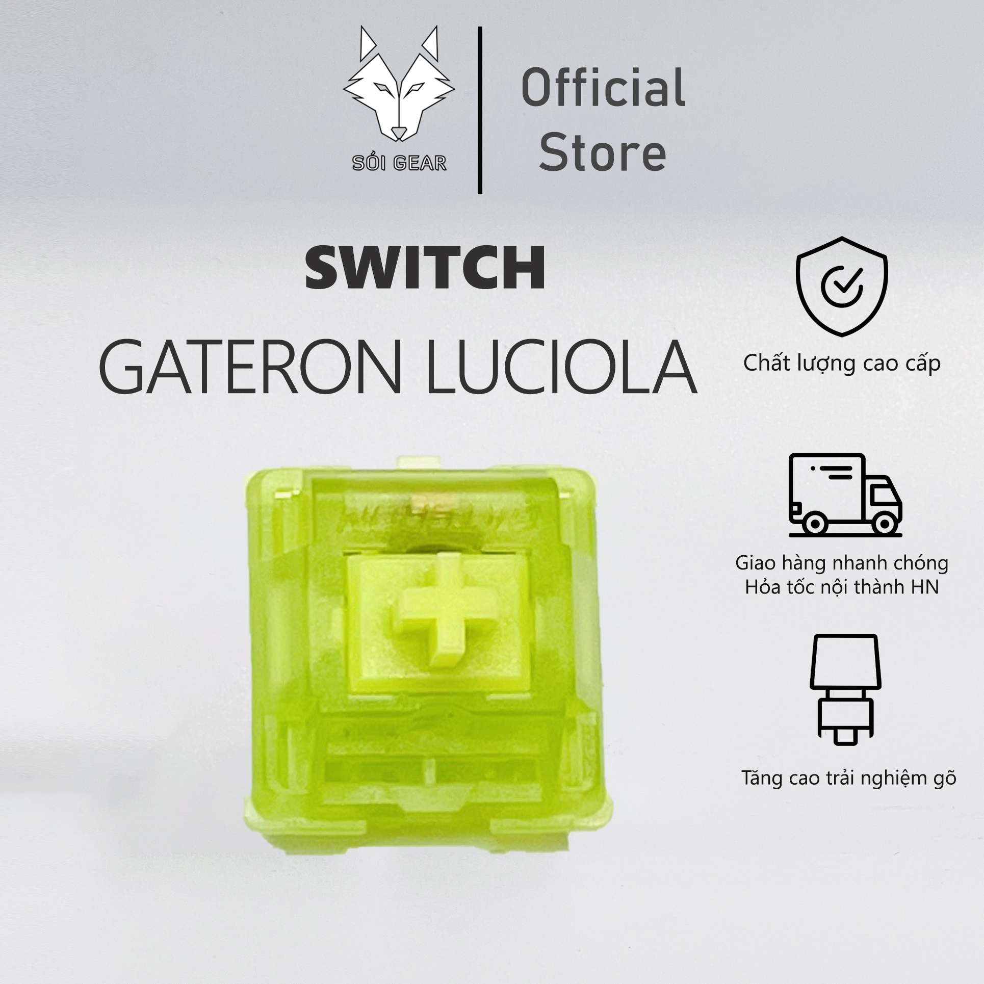 Công tắc bàn phím cơ | Switch Gateron Luciola
