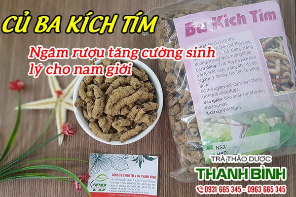 Củ Ba Kích Tím Khô 1Kg Hàng Cao Cấp - Thảo Dược Thanh Bình