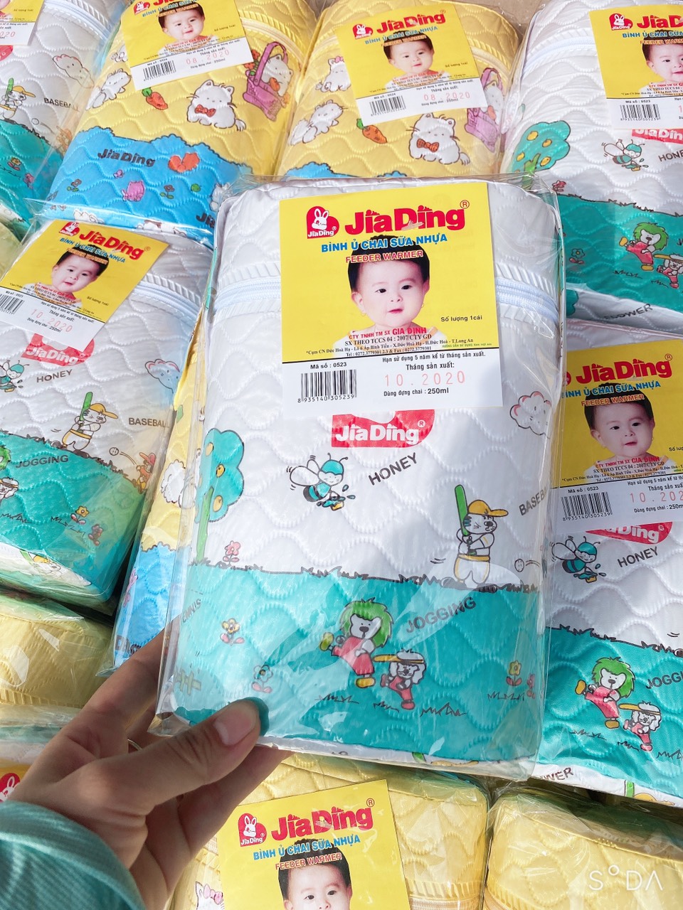 Bình Ủ Sữa Cho Bé, Bình Ủ Sữa Đôi, Bình Ủ Đôi Jiading ( đựng được 2 bình sữa cổ nhỏ )