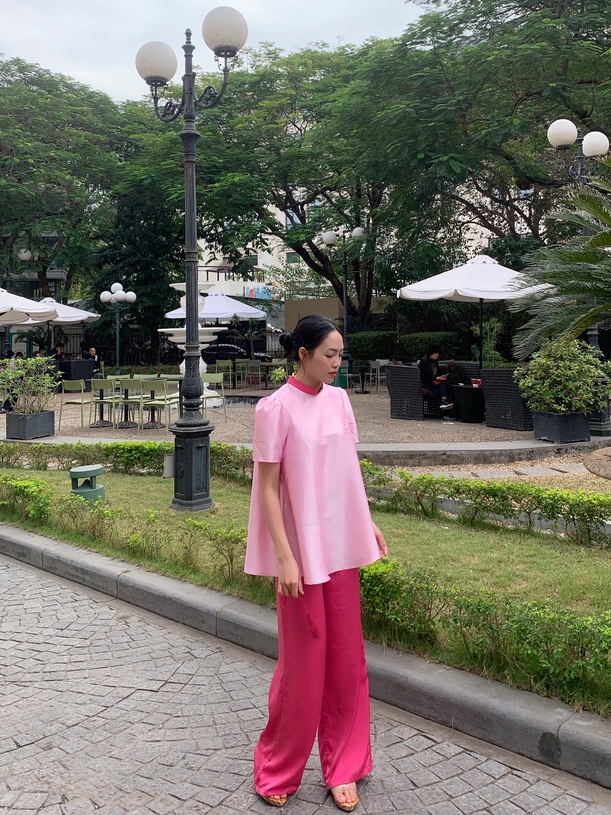 Áo suông dáng xòe Ngọc Điểm - Đing Đang