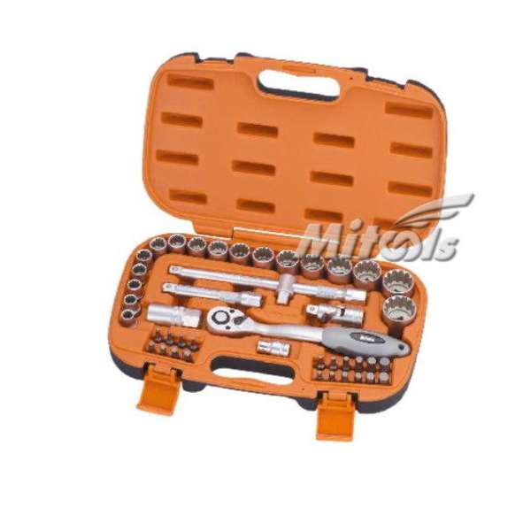 Bộ tuýp 1/2 inches MITOOLS 0111403, 45 chi tiết