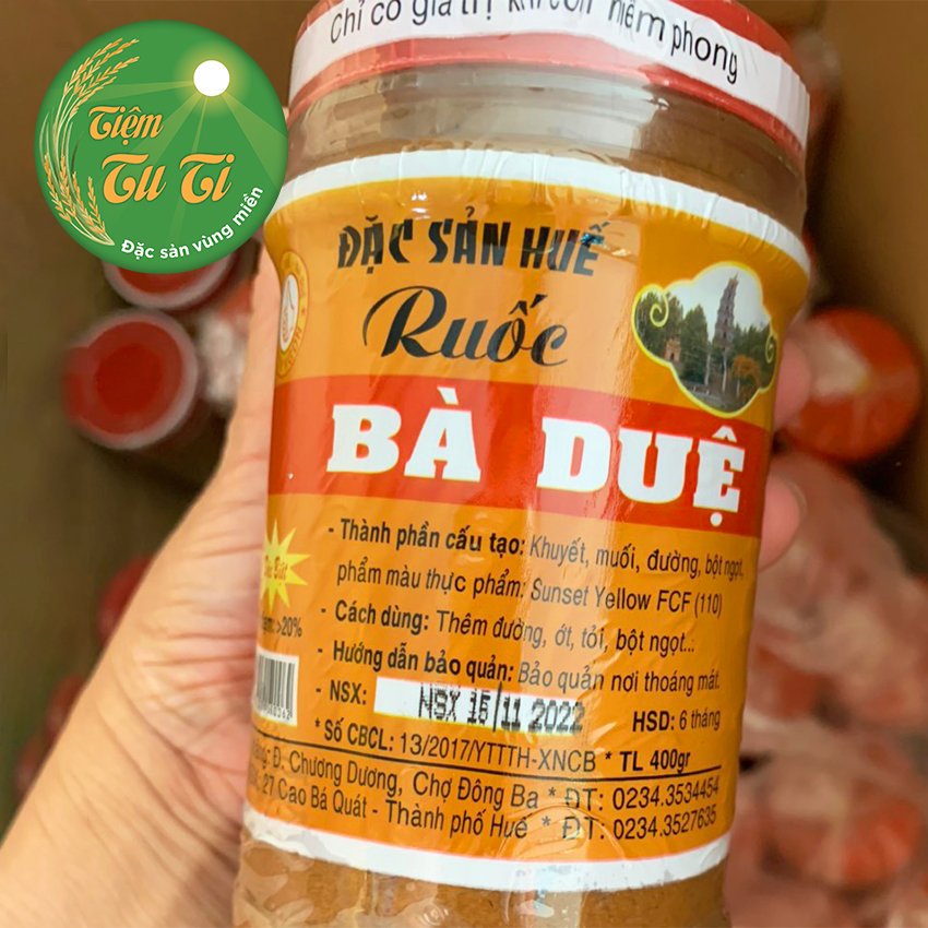 Mắm Ruốc Huế Bà Duệ Chính Hãng - Hũ 400g