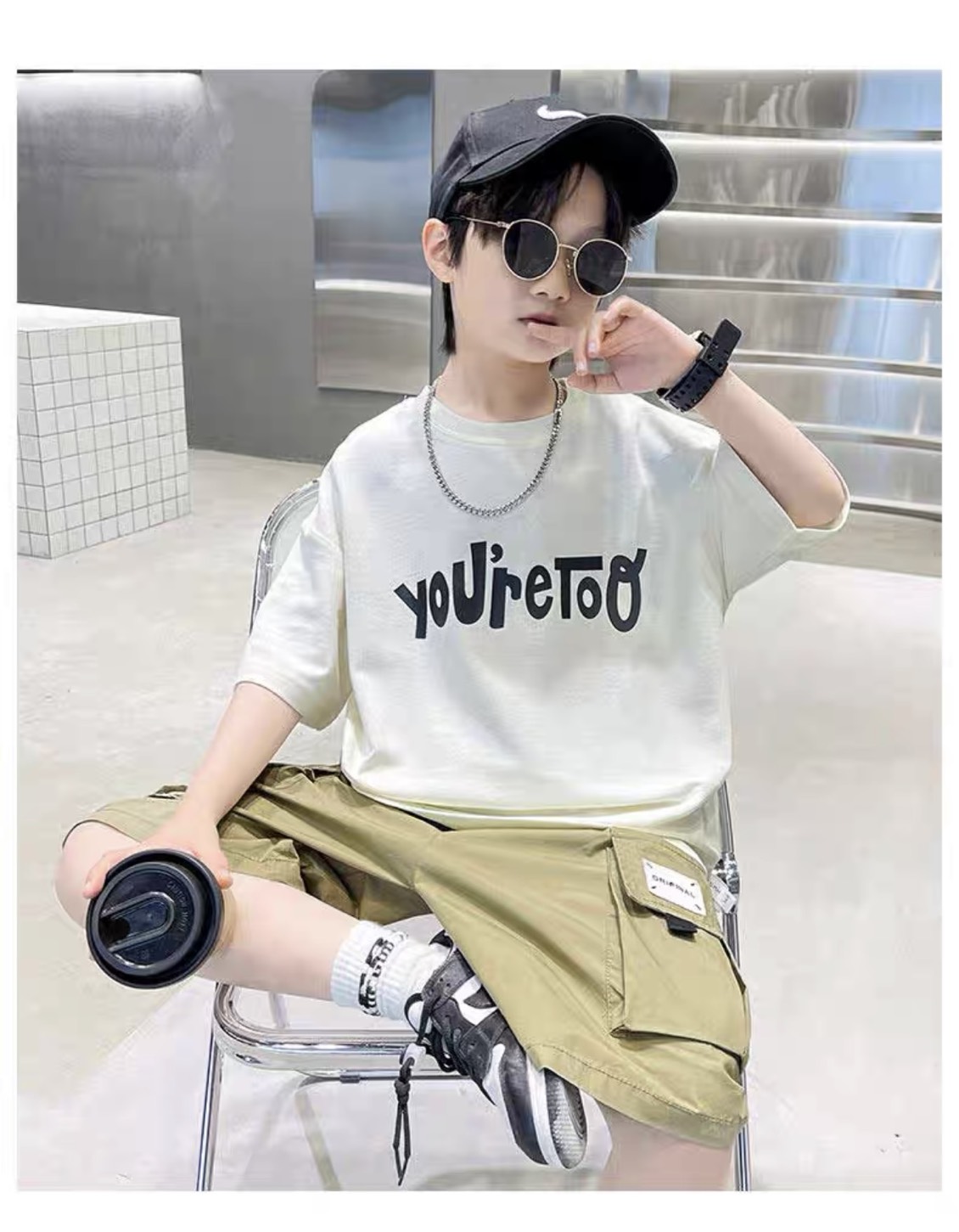 [SIZE ĐẠI+CỒ] SÉT ĐI CHƠI BÉ TRAI ÁO THUN + QUẦN KAKI