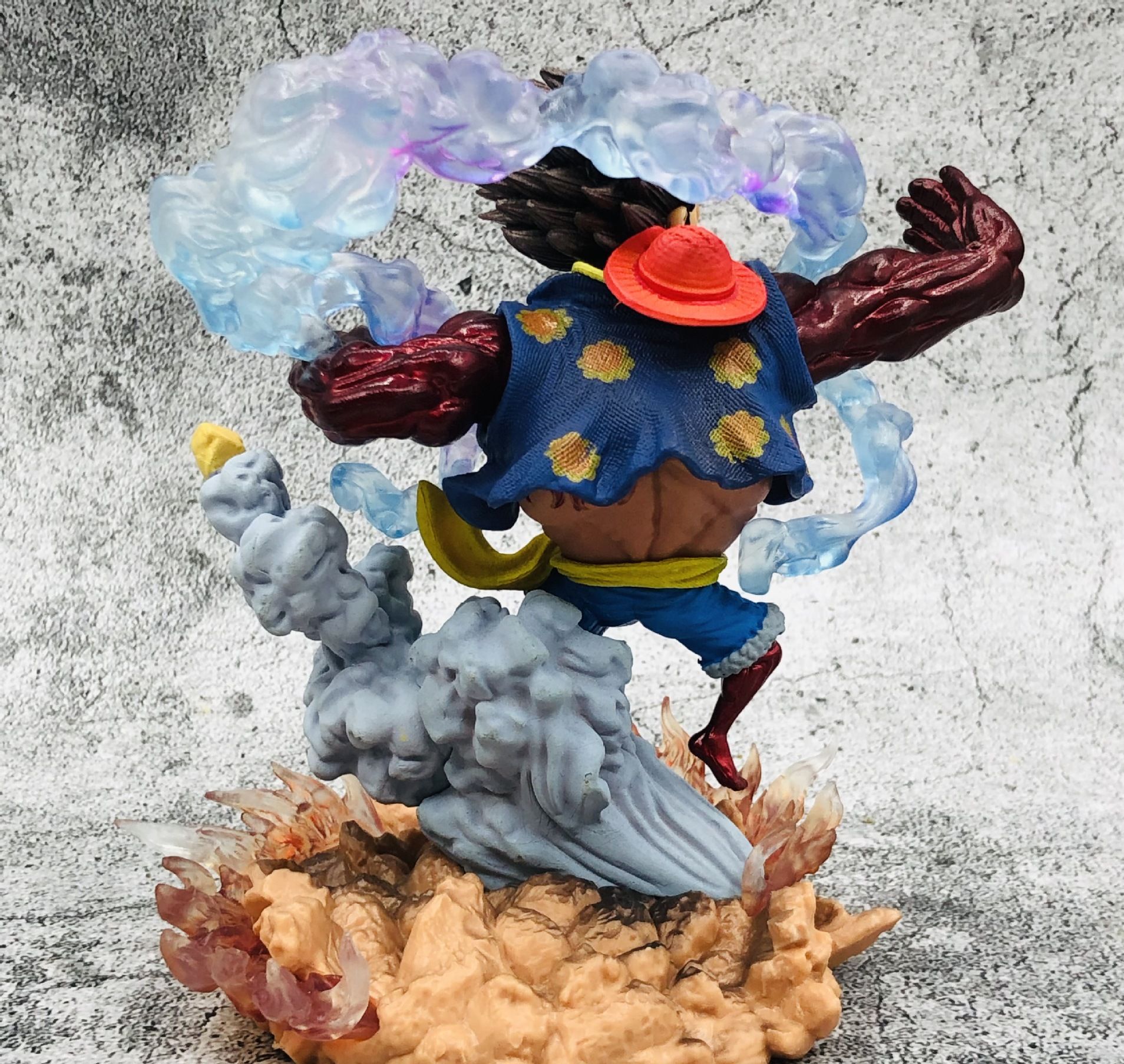 (16cm) Mô hình Luffy Gear 4 Chibi cực đẹp - Mô hình OnePiece