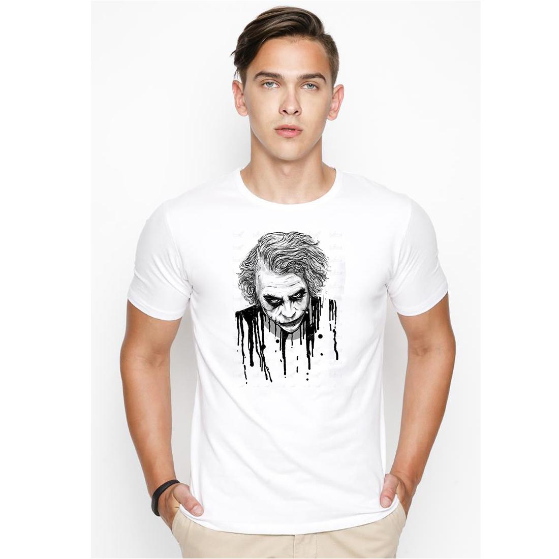 Áo thun nam in hình Joker vải dày mịn TEEDEAL513