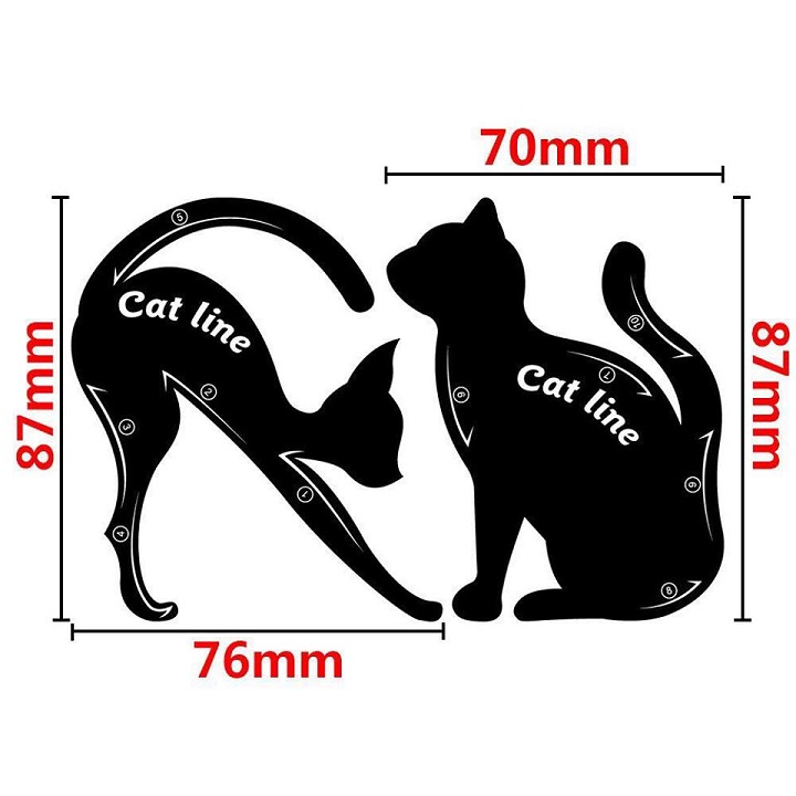 Combo 2 Khuôn kẻ mí Catline siêu đa năng siêu độc đáo