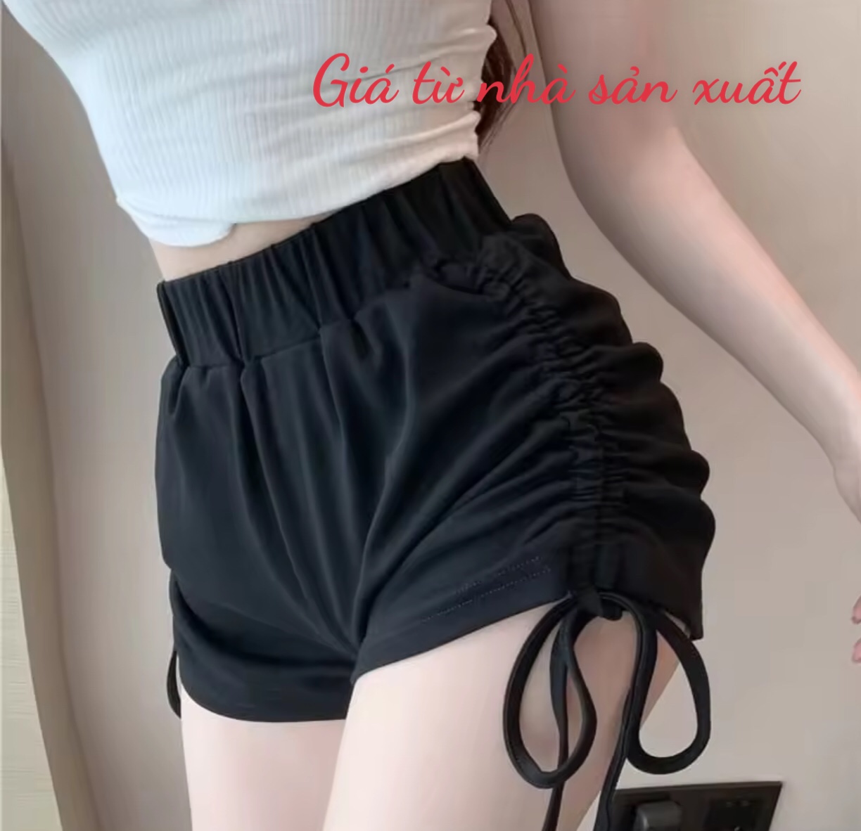 quần đùi rút dây 2 bên thể thao
