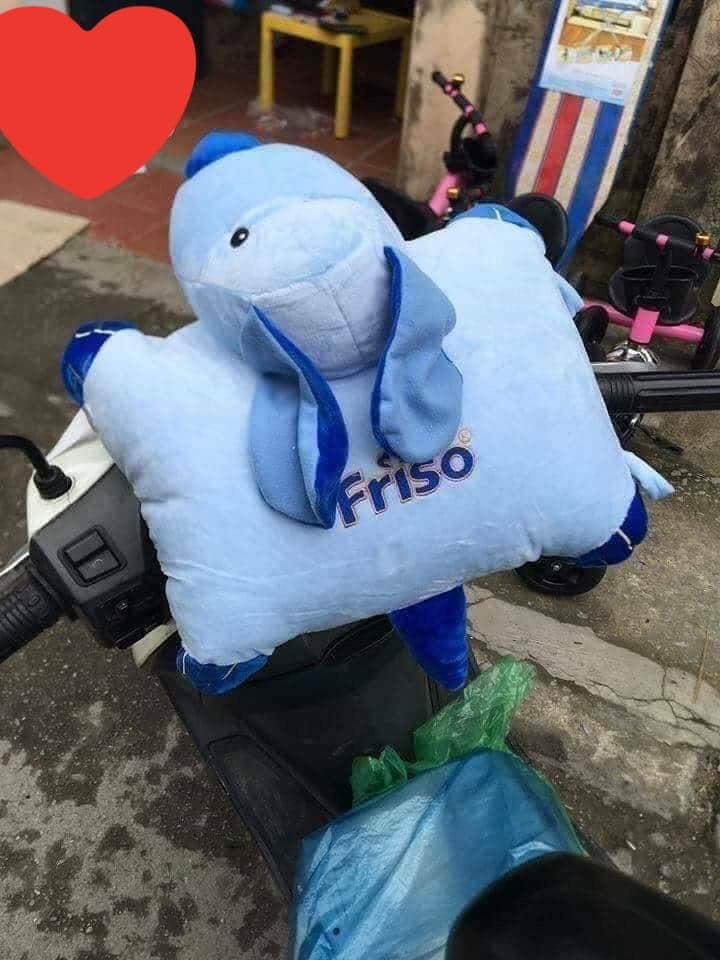 [HCM]Gối xe hình chó Friso
