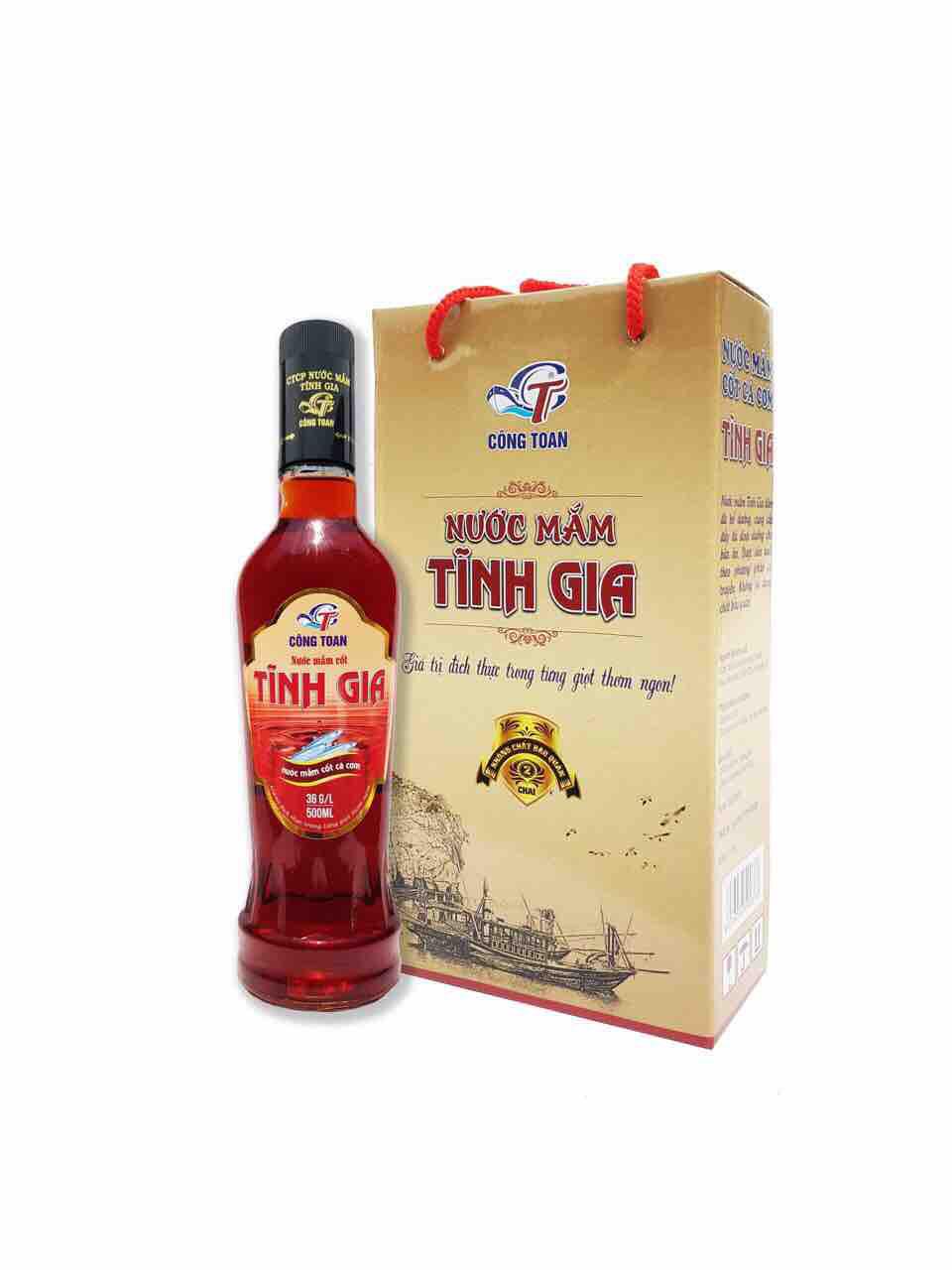 Nước Mắm cốt Cá cơm Tĩnh Gia - 500ml độ đạm 36