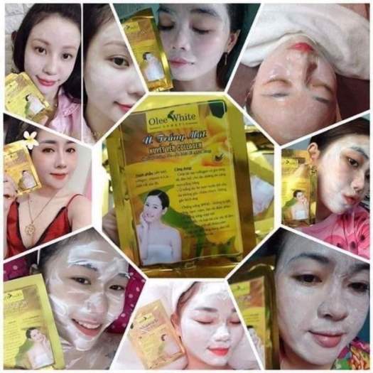 Mặt Nạ Ủ Trắng Huyết Yến Collagen - Giúp tái tạo collagen và gia tăng độ đàn hồi cho da, dưỡng da căng mịn, TRẮNG hồng, bật 2,3 tone ngay lần ủ đầu tiên