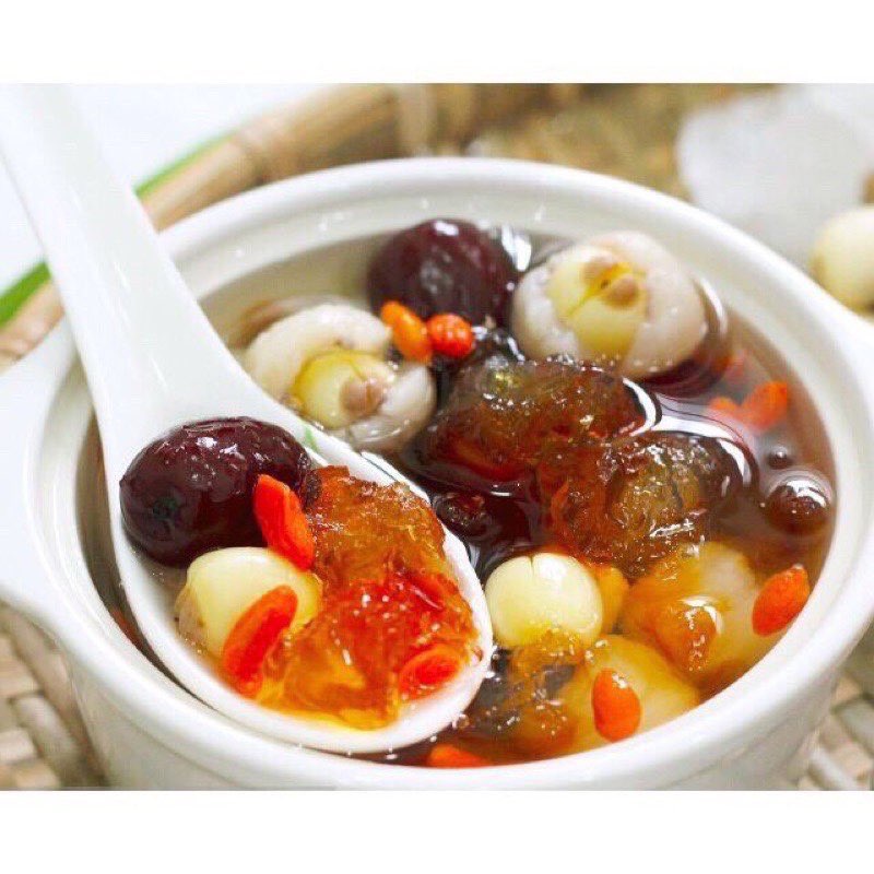 Set chè dưỡng nhan 13 món nấu được 12 chai 400g