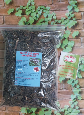 1kg cây tía tô khô nguyên chất