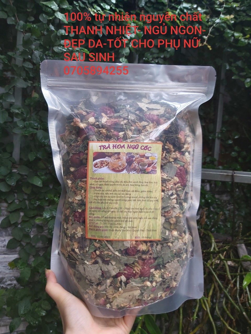 1kg trà hoa ngũ cốc thanh nhiệt, giảm stress, chống lão hóa