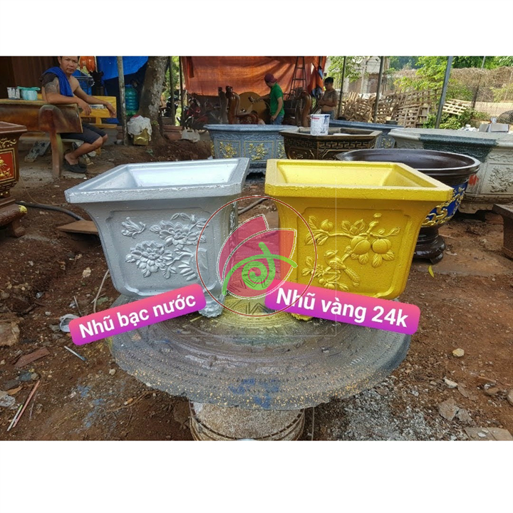 Sơn chậu nhũ bạc hệ nước 850g